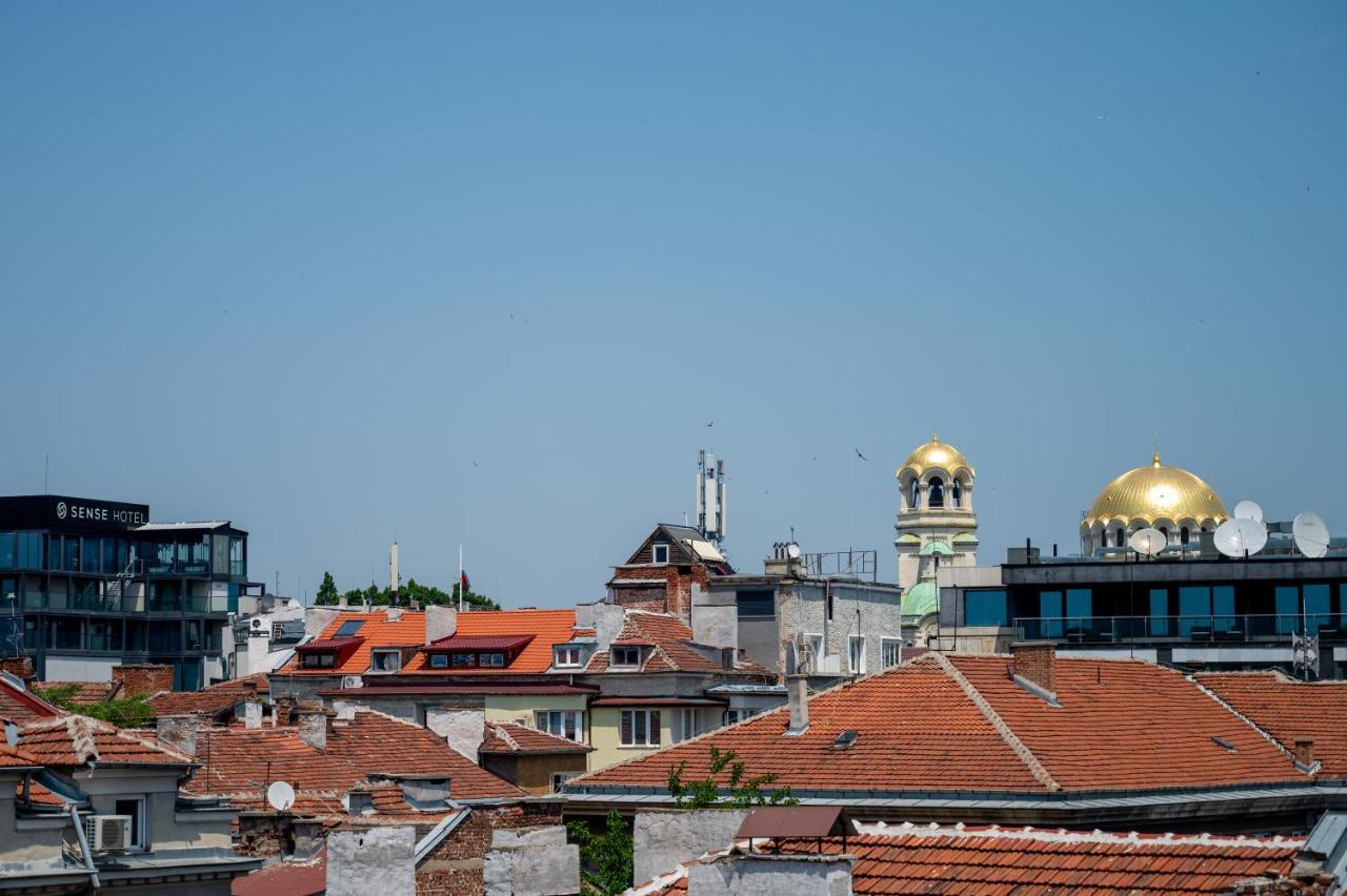 Sunny Studio With A View In Top Center Sofia Eksteriør bilde